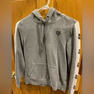 Gray fox racing hoodie